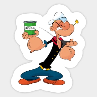 Popeye getting his spinach Sticker